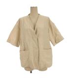 イエナ IENA 24SS リネン混 ハーフスリーブ ジャケット ナチュラル 260109E ■FF