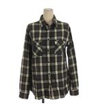マウジー MOUSSY チェック シャツ 長袖 ブラック F
