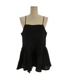 24SS ジャガード ペプラム キャミソール KKWXCM0962 ブラック 3 ■FF