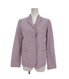 ソフィードール SOFIE D'HOORE チェック ジャケット コットン 34 ブルー レッド ■TC