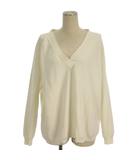 アパルトモン ドゥーズィエムクラス L'Appartement DEUXIEME CLASSE Vネック ニット セーター ホワイト ■TC