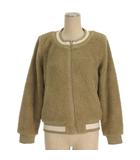 ミューニック Munich タグ付き ボア ジャケット ジップ ベージュ系 XS ■TC