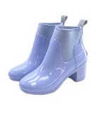 ハンター HUNTER リファインド グロス ミッド ヒールブーツ レインブーツ EU36 US5 ライトパープル WFP1012NRG ■TC
