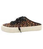 ザラ ZARA スリッポン スニーカー 39 茶 ブラウン レオパード柄 /FF ■GY99