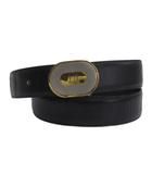 ベルト レザー ハトメ ブラック 38 95