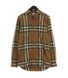 バーバリー BURBERRY ノバチェックシャツ 長袖 8092917 ブラウン S
