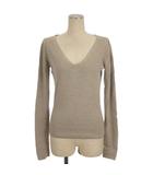 ヴェルメイユ パー イエナ VERMEIL par iena Vネック ニット セーター ライトグレー  ■TC