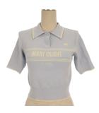 リリーブラウン Lily Brown × マリークワント ニット ポロシャツ 半袖 ブルー 260129E ■GY35