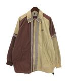 アディダス adidas ナイロン ジャケット 配色 グレージュ モカ系 M 260129E