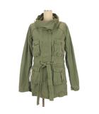 ダブルスタンダードクロージング ダブスタ DOUBLE STANDARD CLOTHING ミリタリー コート ビッグカラー 36 カーキ 260127E ■TC