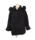 カオン Kaon ショート コート ファー ネイビー S 260127E ■TC