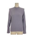 イェッカヴェッカ YECCA VECCA 袖ボタン リブ ニット セーター パープル系 F