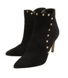 ダイアナ DIANA ショートブーツ スエード スタッズ装飾 21.5cm ブラック 260130E 靴