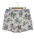 スピック&スパン Spick&Span 花柄 ショート パンツ 38 アイボリー ■TC