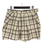 アキラナカ AKIRA NAKA チェック ショート パンツ ホワイト 38 ■TC