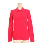 ミラオーウェン Mila Owen リブニット ポロシャツ 長袖 ピンク 260202E