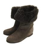 コルソローマ ノーヴェ CORSO ROMA 9 ショートブーツ ムートン 36 グレー 260205E 靴 ■TC