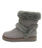 コーチ COACH シグネチャー ムートンブーツ グレー 8C 24.5cm