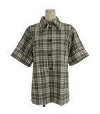 トーガ TOGA チェック シャツ 半袖 グレー系 36