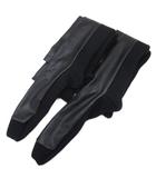 サカイ sacai フェイクレザー リブ ソックス 靴下 ブラック 0