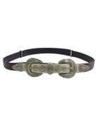 トーガ プルラ TOGA PULLA メタルバックル ベルト レザー ボルドー系