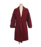 サクラ SACRA チェスターコート ボタンレス レッド 38