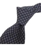 グッチ GUCCI GG柄 ネクタイ シルク イタリア製 ネイビー
