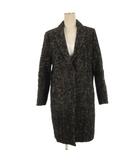 ウールモヘアループ チェスター コート ブラック M 260209E ■TC