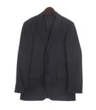 グリーンレーベルリラクシング ユナイテッドアローズ green label relaxing REDA テーラード ジャケット シングル ストライプ ネイビー 48 ■FF