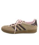 アディダスオリジナルス adidas originals GAZELLE INDOOR VALENTINE ガゼル スニーカー JR8028 ブラウン ピンク 24.5cm ■FF