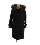 マイストラーダ Mystrada 襟ファー コート ネイビー 34 ■GY99