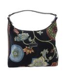 ロンシャン LONGCHAMP 花柄 ワンショルダーバッグ ブラック ■GY99