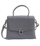 チャールズ&キース  CHARLES&KEITH ストーンエンベリッシュド フロントフラップ ショルダーバッグ ハンド レザー パープル系 ■FF