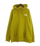 ロゴ スウェットパーカー 裏起毛 プリント マスタード XXL