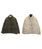 トミーヒルフィガー TOMMY HILFIGER ダウンジャケット リバーシブル カーキ ホワイト M 260213E