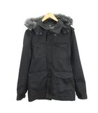 ストライプ ジャケット ファー ライナー付き XL ブラック  ■GY12