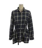 エディーバウアー EDDIE BAUER チェック シャツ 長袖 ブルー PM ■GY12