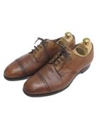 旧ロゴ 202 Elmsley エルムスレー ビジネスシューズ ストレートチップ 英国製 ブラウン 7E ■GY12