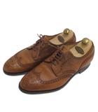 旧ロゴ 202 ウィングチップ ビジネスシューズ ブラウン 7 ■GY12