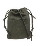 ニコアンド Niko and.. フェイクレザーコード 巾着 ショルダーバッグ ブラック 260217E 鞄 ■GY12