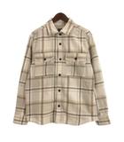 エイチ&エム H&M チェック ネル シャツ 長袖 グレー系 M 260303E