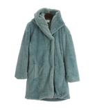 アズールバイマウジー AZUL by moussy フェイクファー コート ブルー M ■GY12