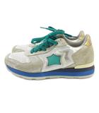 アトランティックスターズ Atlantic Stars スニーカー ラメ グリーン 38 ■GY12