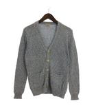 Vネック ニット カーディガン コットン S ブルー系 ■GY12
