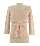 トゥービーシック TO BE CHIC ニット 七分袖 ピンク 2■GY12