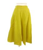 ユナイテッドアローズ UNITED ARROWS ロング スカート リネン イエロー 40 ■GY12