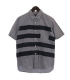 コムデギャルソンオム COMME des GARCONS HOMME ギンガムチェック シャツ 半袖 AD2010 ブルー S ■GY12