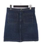 アーペーセー A.P.C. デニム スカート ミニ 前ポケット 36 インディゴ ■GY12