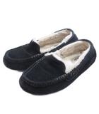 アグ オーストラリア UGG australia Ansley モカシン ムートンシューズ スエード 24cm ブラック ☆AA★