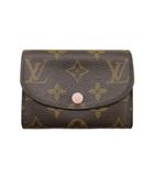 ポルトモネ ロザリ モノグラム 二つ折り財布 イニシャル ローズ バレリーヌ M62361